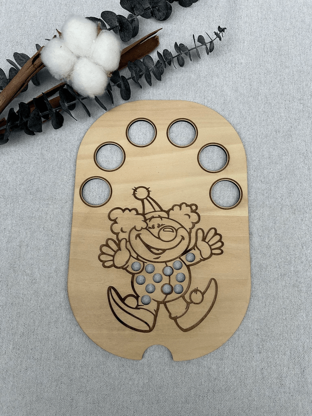 Plaque d'activité compatible IKEA Trofast - Clown
