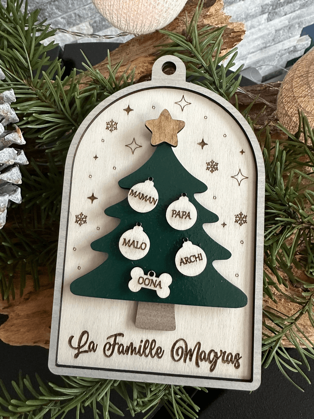 Boule de Noël Family - Sapin 