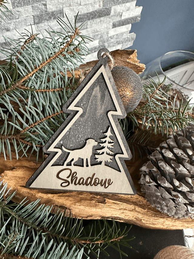 Boule de Noël pour chien sapin "Shadow"