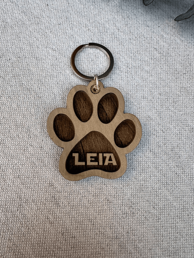 Médailles pour chien en bois 