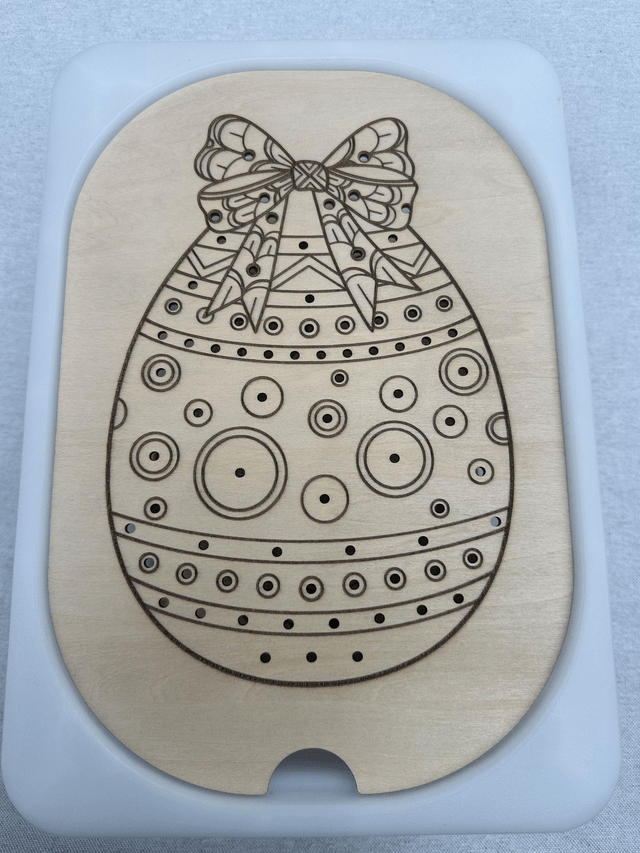 Plaque d'activité compatible IKEA Trofast - Oeuf de pâques 