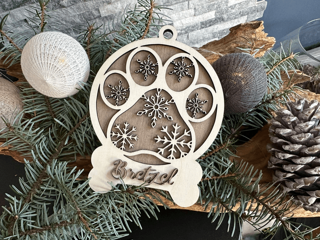Boule de Noël pour chien "Bretzel"