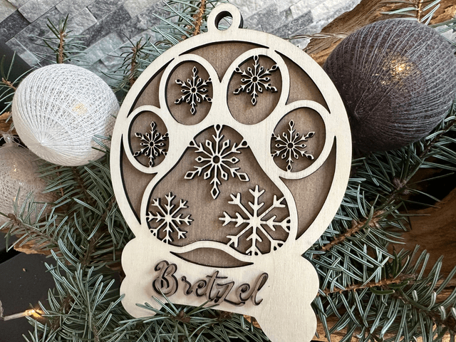 Boule de Noël pour chien "Bretzel"