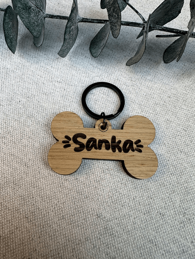 Médailles pour chien en bois 
