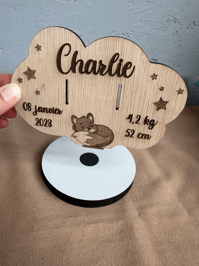 Présentoir de bracelet de naissance 