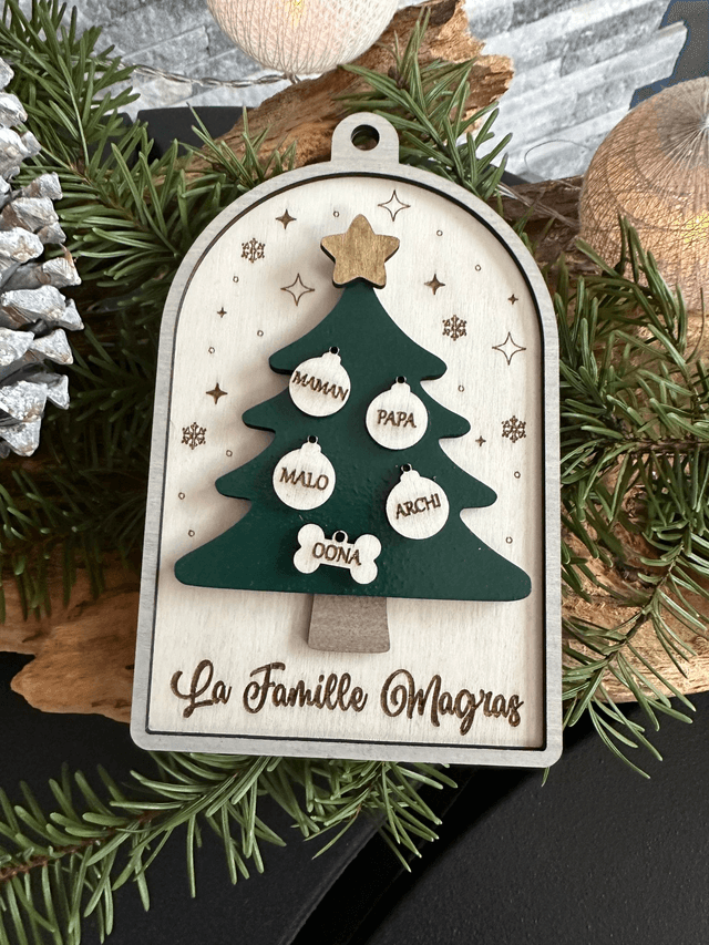 Boule de Noël Family - Sapin 