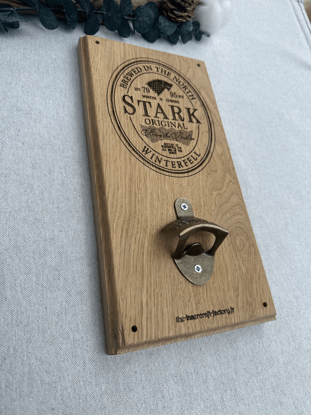 Décapsuleur en chêne – Maison Stark (Game of Thrones) 