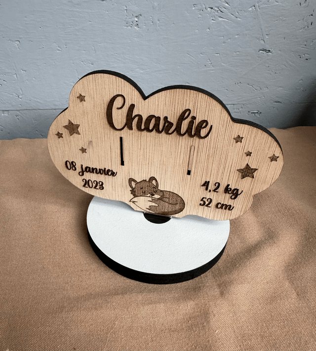 Présentoir de bracelet de naissance 