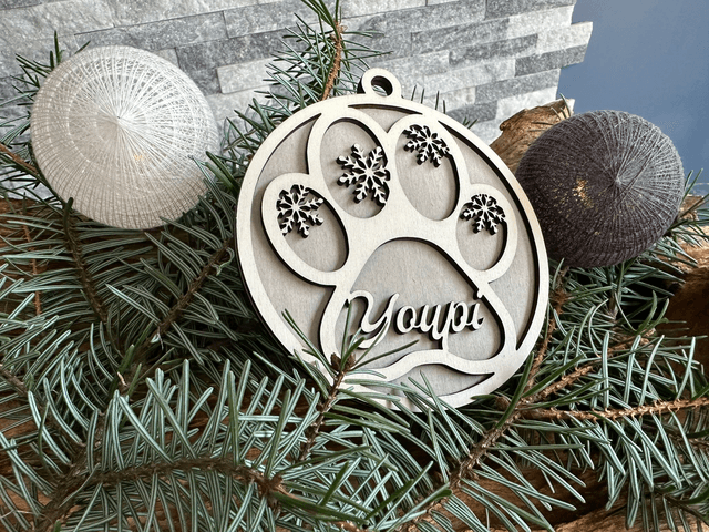Boule de Noël pour chien "Youpi"