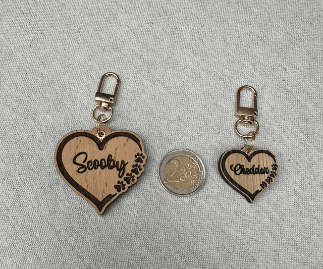 Médaille en forme de cœur personnalisée pour la Saint-Valentin