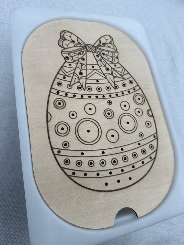 Plaque d'activité compatible IKEA Trofast - Oeuf de pâques 