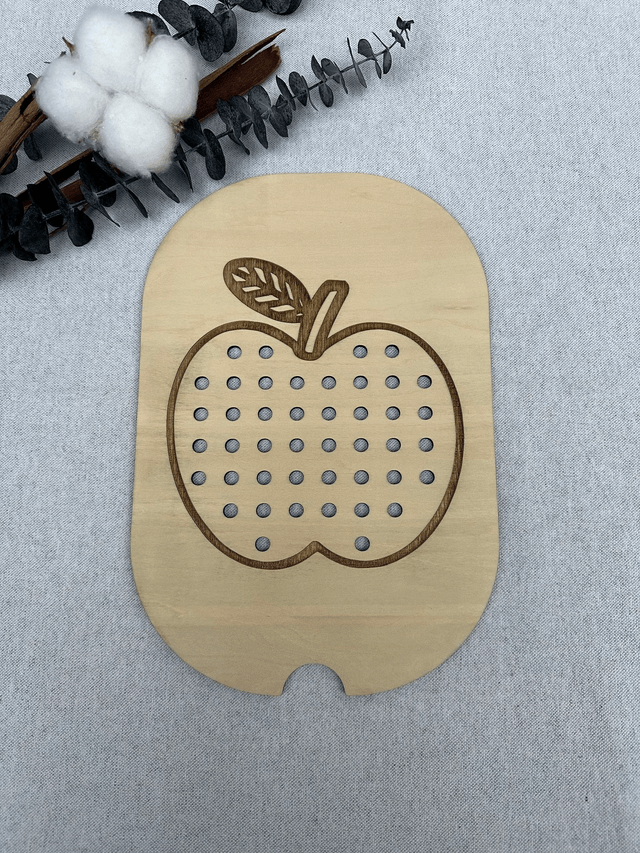 Plaque d'activités compatible IKEA Trofast - Pomme