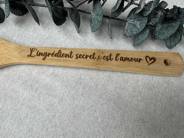 Spatule en bois personnalisée