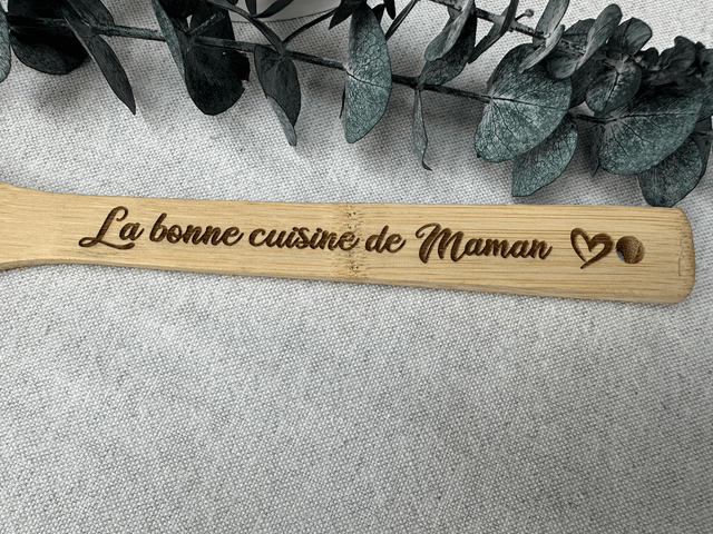 Spatule en bois personnalisée