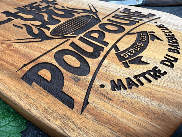 Planche en bois - Maître du barbecue