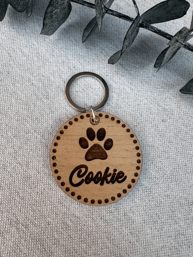 Médailles pour chien en bois 