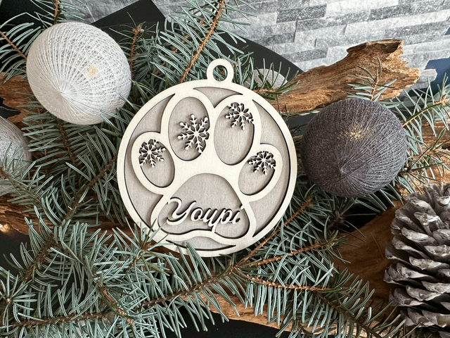 Boule de Noël pour chien &quot;Youpi&quot;