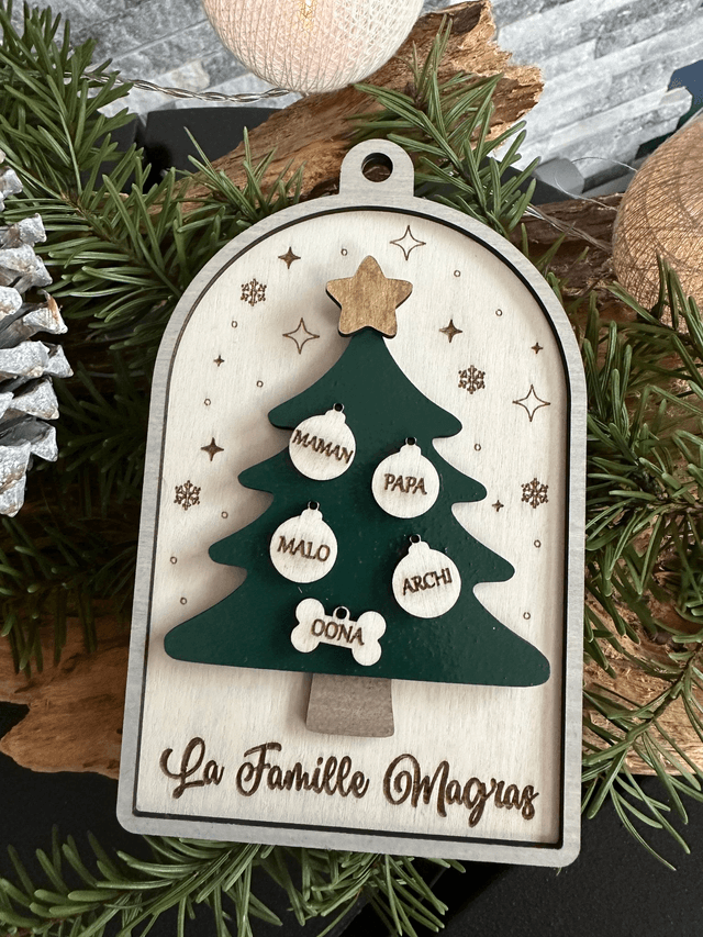 Boule de Noël Family - Sapin 